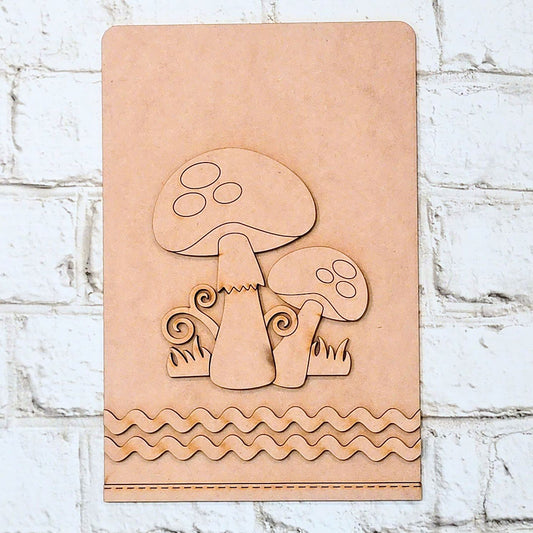 Mushroom Tea Towel | DIY home decor kit