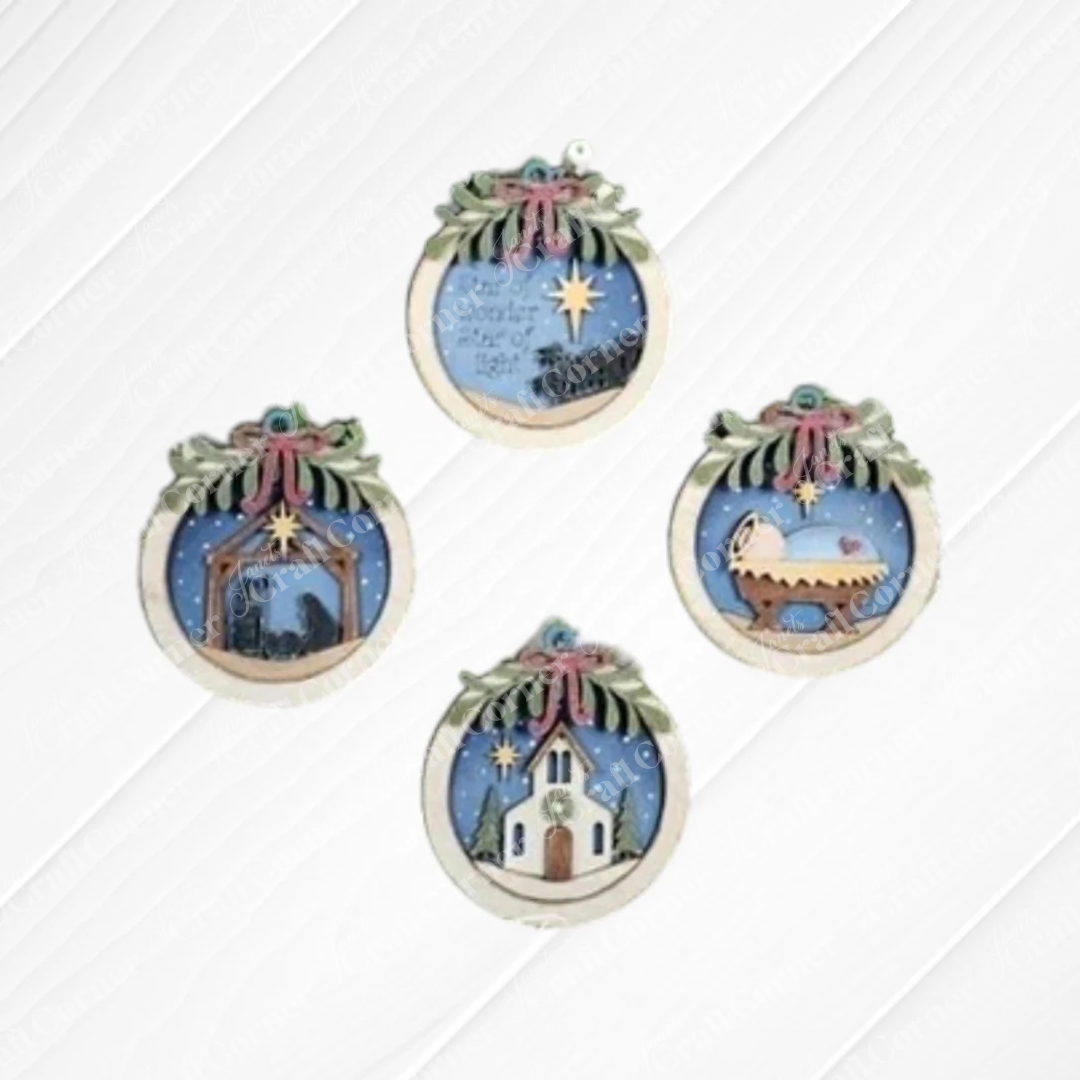 Nativity Ornaments -Painted