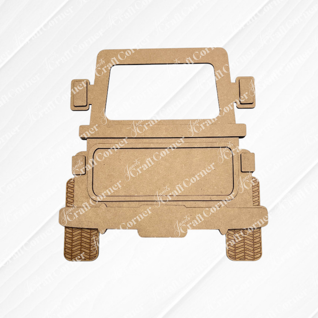 Off Road Truck Interchangeable Base - DIY home decor craft kit - set of