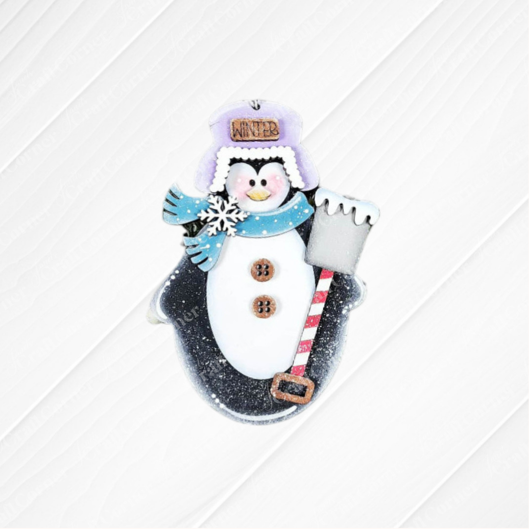 Winter Penguin Ornaments - DIY holiday craft kit - Choice of 3