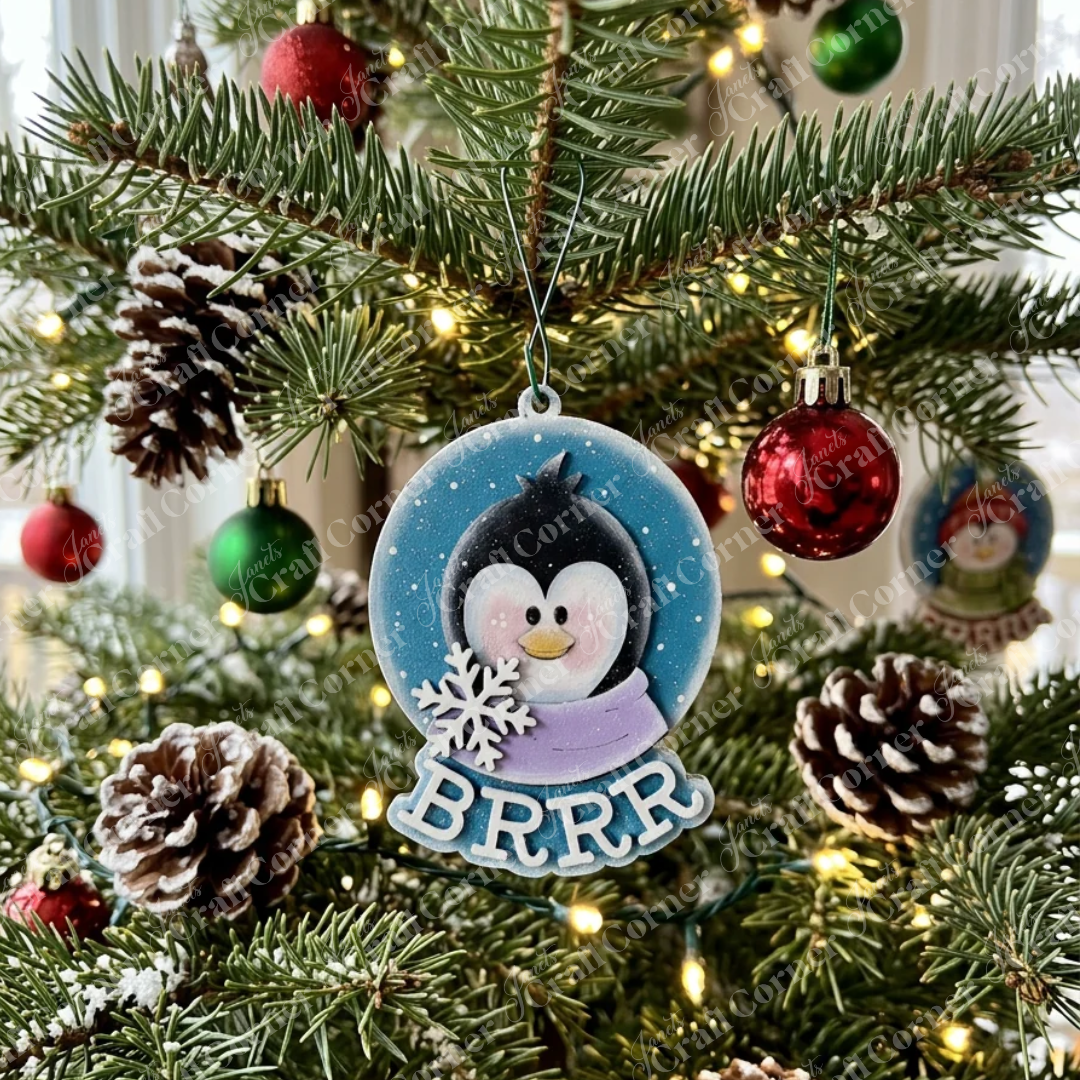 Winter Penguin Ornaments - DIY holiday craft kit - Choice of 3