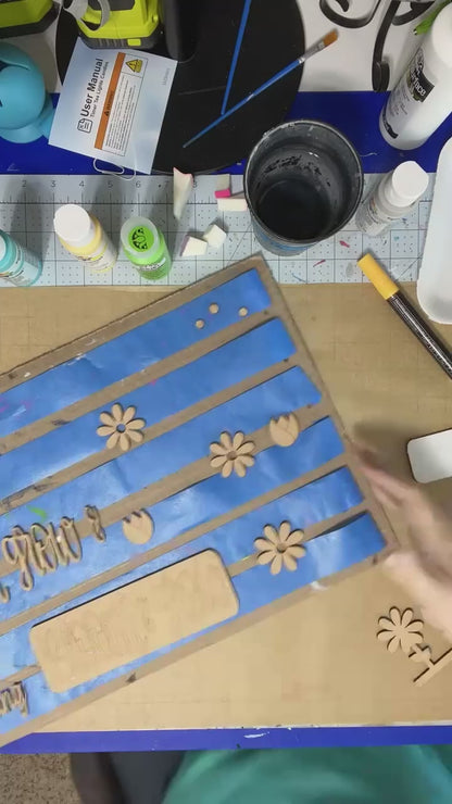 Bloom & Grow Interchangeable Insert - DIY seasonal home decor craft kit - 1 set of 3 pieces