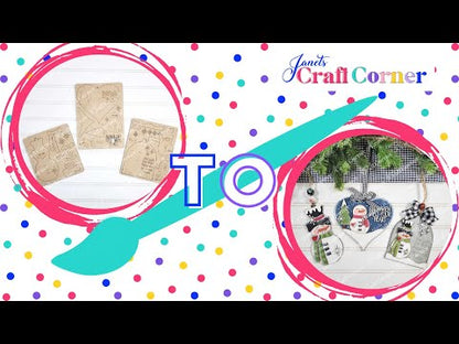 Snowman Ornaments - DIY holiday craft kit - Choice of 6