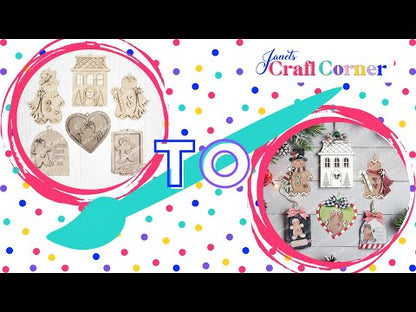 Mrs. Claus Ornament Set - DIY holiday craft kit - Choice of 4