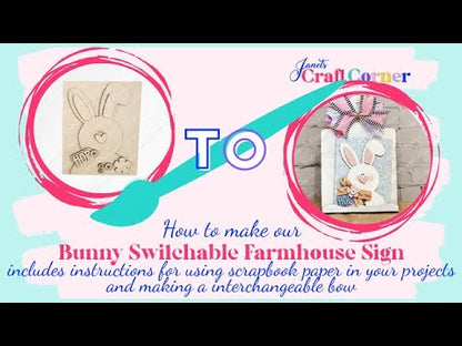 Easter Switchable Farmhouse Signs - Spring DIY Craft Kit - Choice of 4 Designs