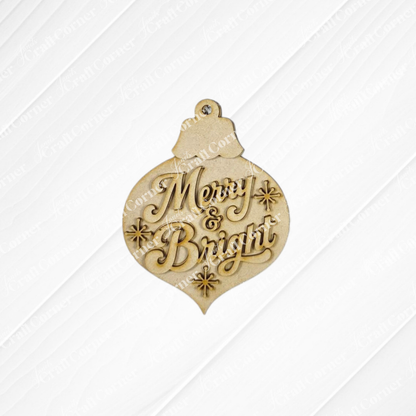 Retro Christmas Ornaments - DIY holiday craft kit - Choice of 4