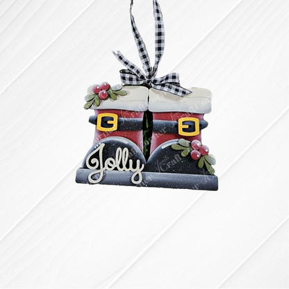 Jolly St. Nick Ornaments - DIY holiday craft kit - Choice of 3