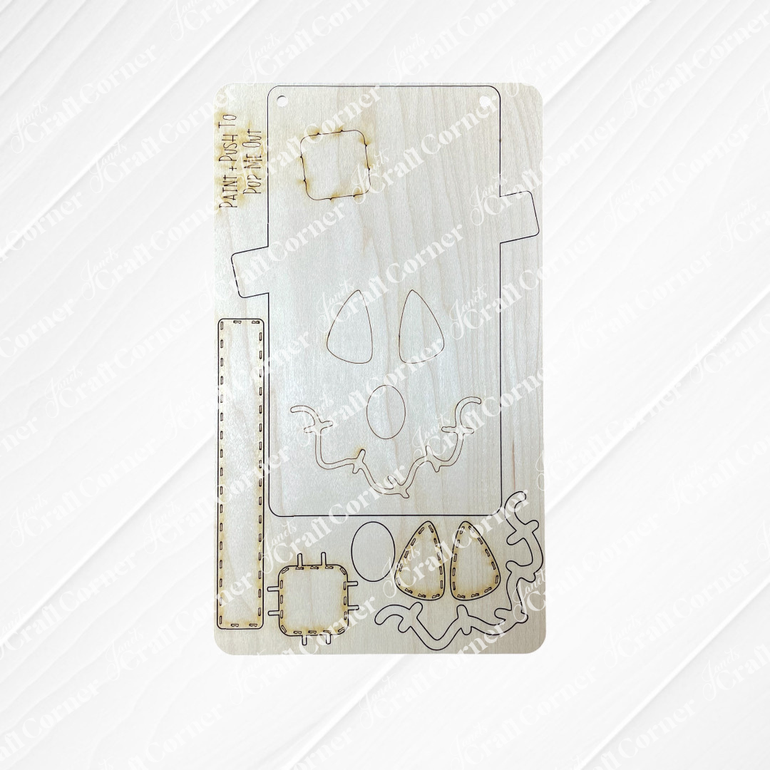 Scarecrow Face Kids Pop-Out - DIY craft kit - Set of 1