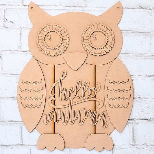 Shiplap Owl Door Hanger | DIY home decor kit