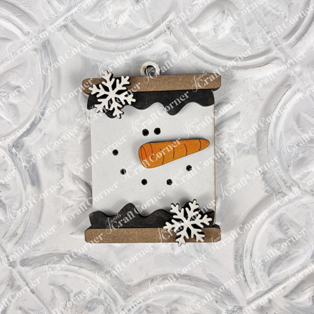 Snowman Ornaments - DIY holiday craft kit - Choice of 6