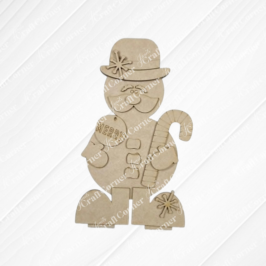 Sir Winston Snowman Shelf Sitter - DIY home decor craft kit - set of 1