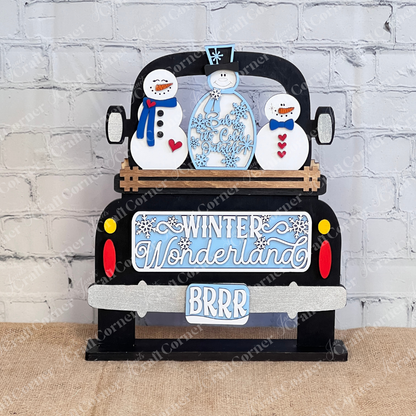 Antique Truck Classic Interchangeable Base – DIY home décor craft kit – Set of 1