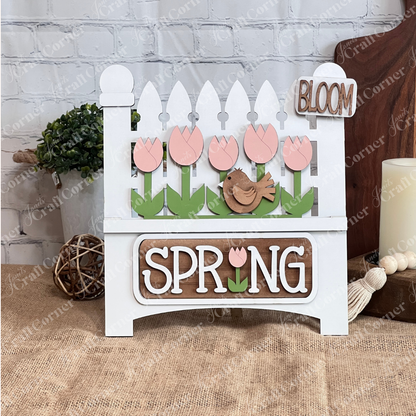 Garden Fence Classic Interchangeable Base – DIY home décor craft kit – Set of 1