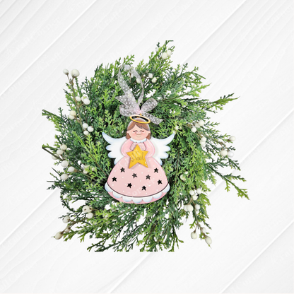 Angel Star Cut-Out Ornament - DIY holiday craft kit - Set of 1