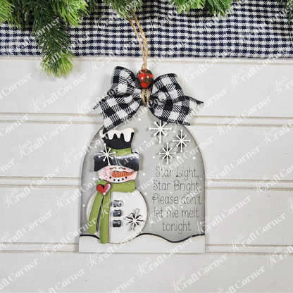 Snowman Ornaments - DIY holiday craft kit - Choice of 6