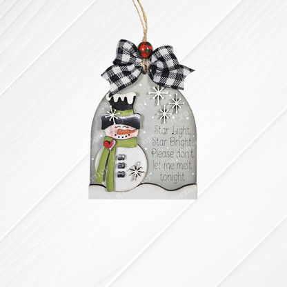 Winter Snowman Ornaments - DIY holiday craft kit - Choice of 7