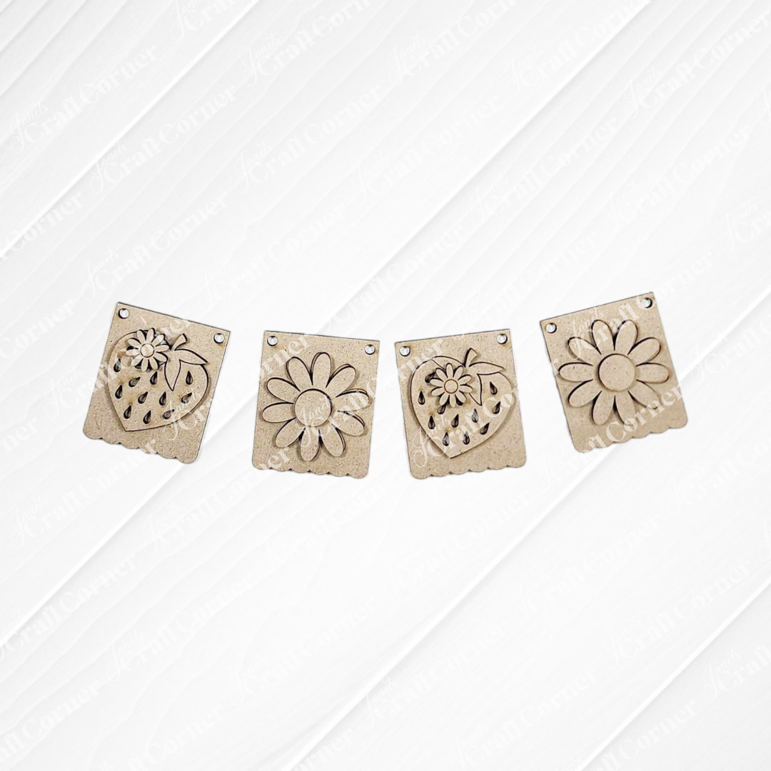 Berry Sweet Decor Set - Summer DIY Craft Kit - Set of 4 Pieces