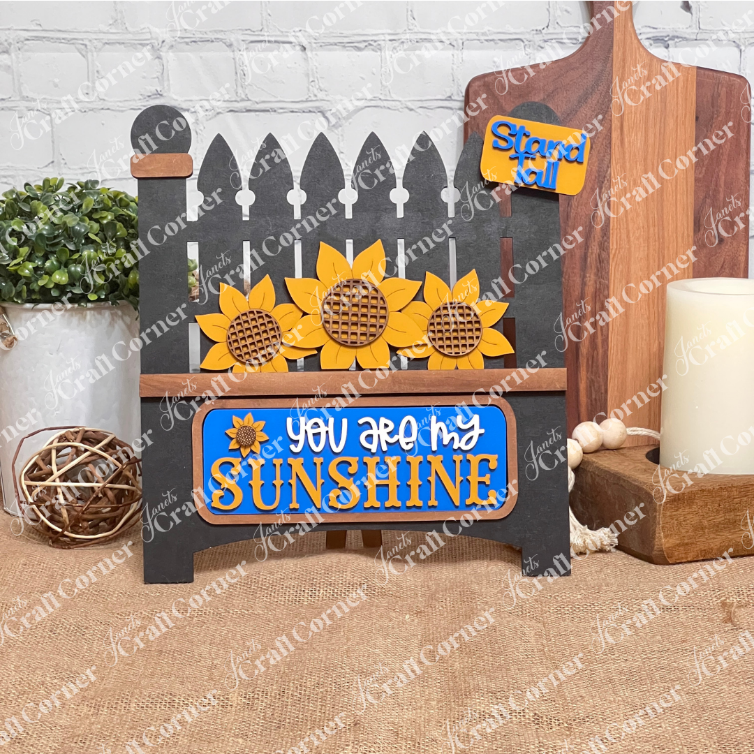 Garden Fence Classic Interchangeable Base – DIY home décor craft kit – Set of 1