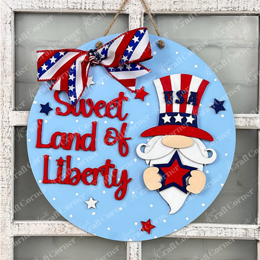 Sweet Land of Liberty Door Hanger – DIY Craft Kit