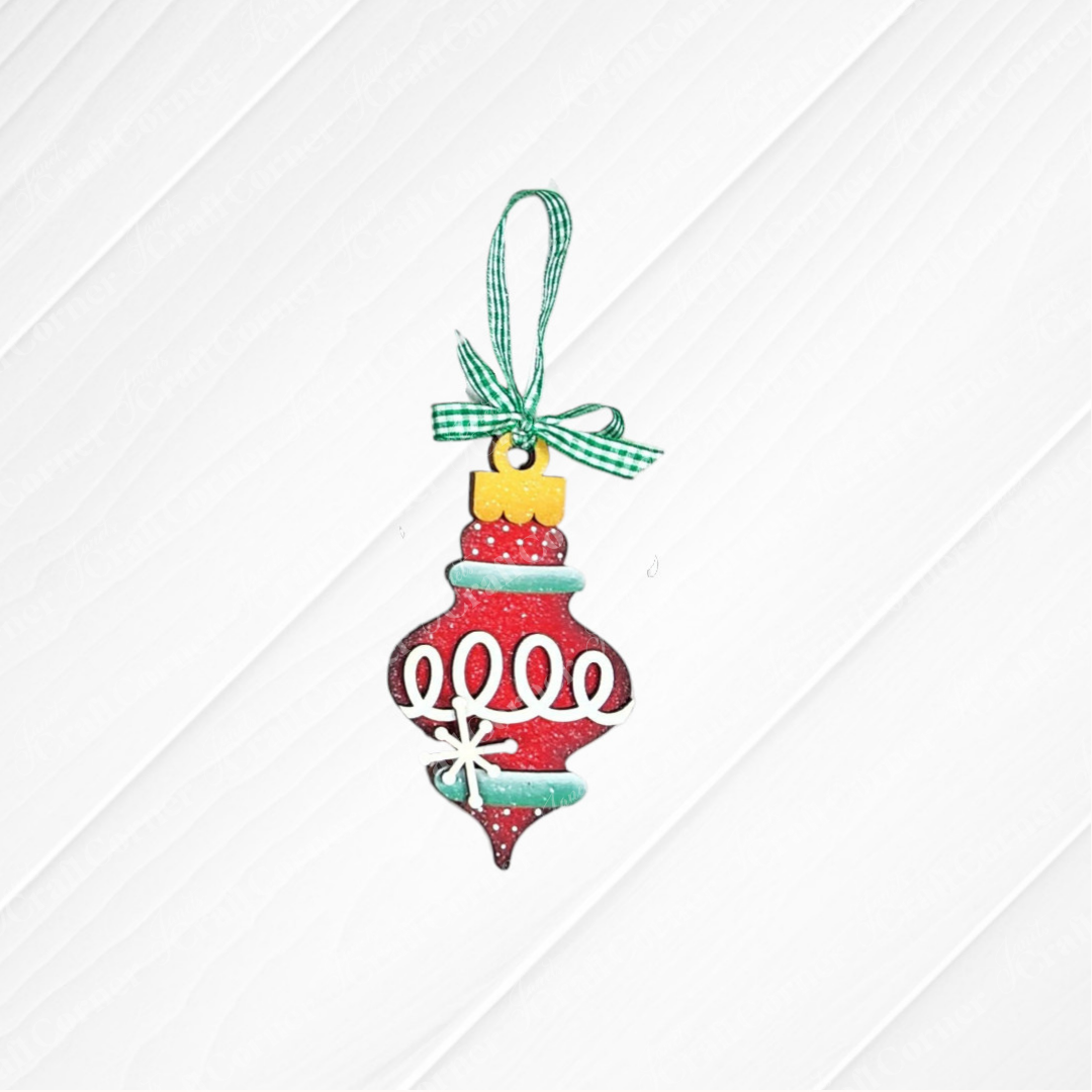 Vintage Mid-Century Ornaments - DIY holiday craft kit - Choice of 3