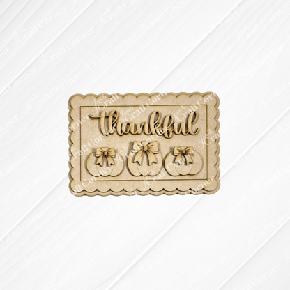Thankful Decor Set - DIY home decor craft kit - Choice of 5