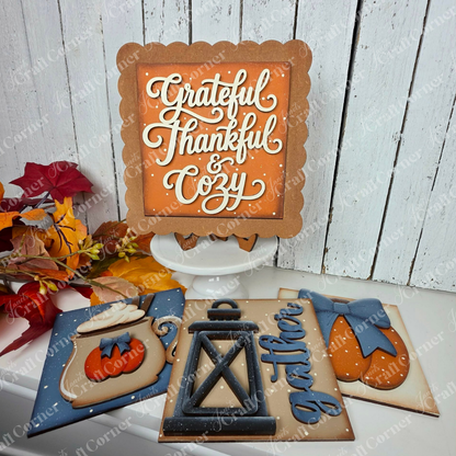 Single Scallop Square Frame - DIY home decor craft kit - Set of 1