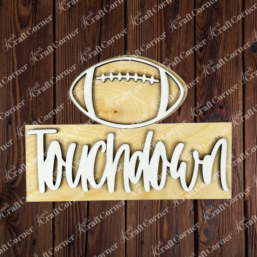 Football Decor Set - DIY craft kit - Choice of 5