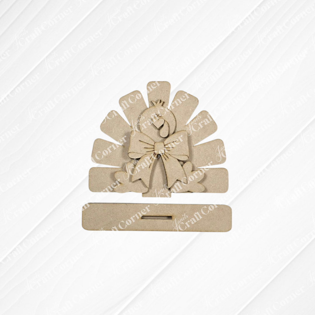 Turkey & Pilgrim Mini Shelf Sitters - DIY home decor craft kit - Choice of 3