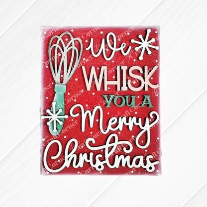 Christmas Baking Switchable Farmhouse Signs - DIY craft kit - Choice of 3