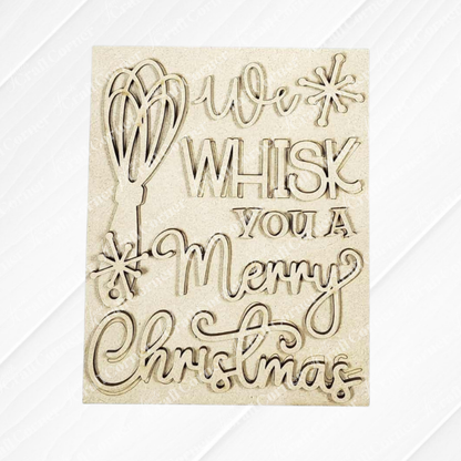 Christmas Baking Switchable Farmhouse Signs - DIY craft kit - Choice of 3