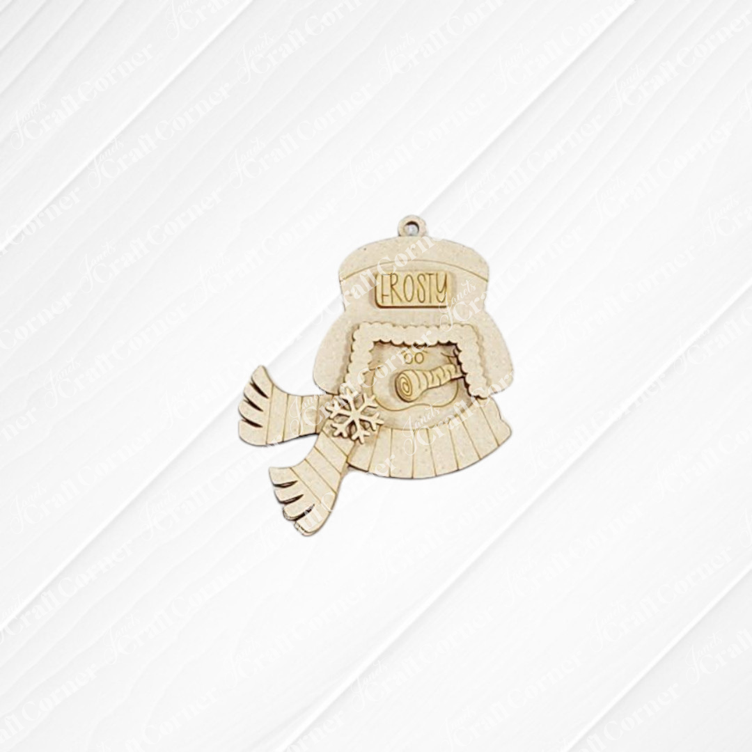 Winter Snowman Ornaments - DIY craft kits - Choice of 4