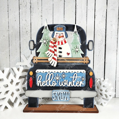 Antique Truck Classic Interchangeable Base – DIY home décor craft kit – Set of 1