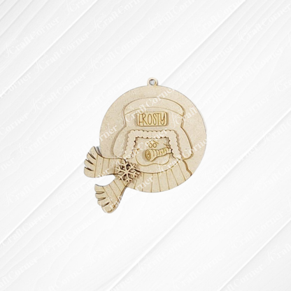 Winter Snowman Ornaments - DIY craft kits - Choice of 4