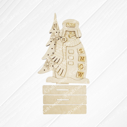 Winter Snowman Shelf Sitter