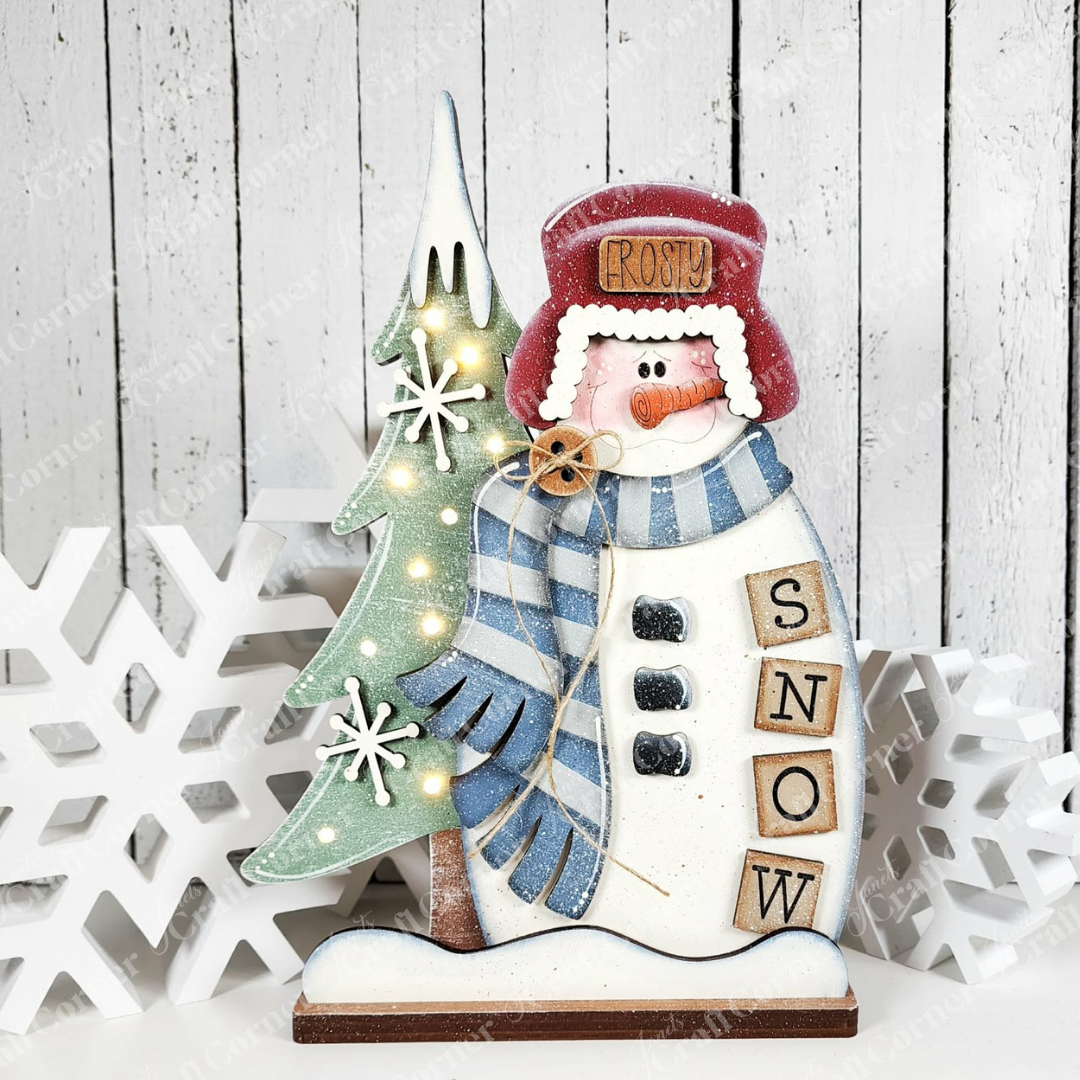 Winter Snowman Shelf Sitter