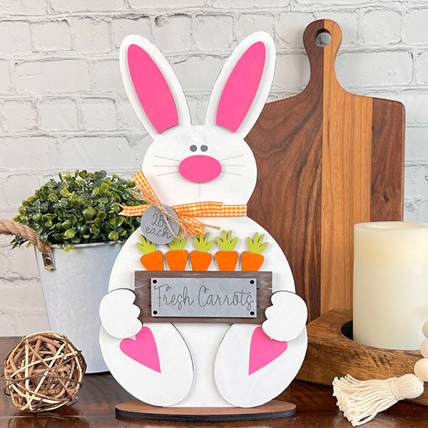 Carrot Patch Bunny Shelf Sitter