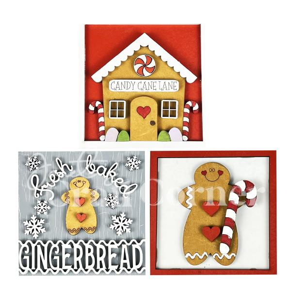 Gingerbread Interchangeable Squares