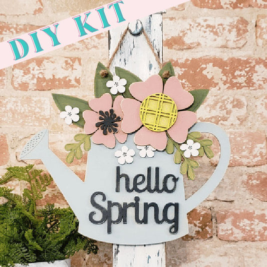 Hello Spring Watering Can