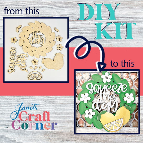 Squeeze The Day Interchangeable Wreath